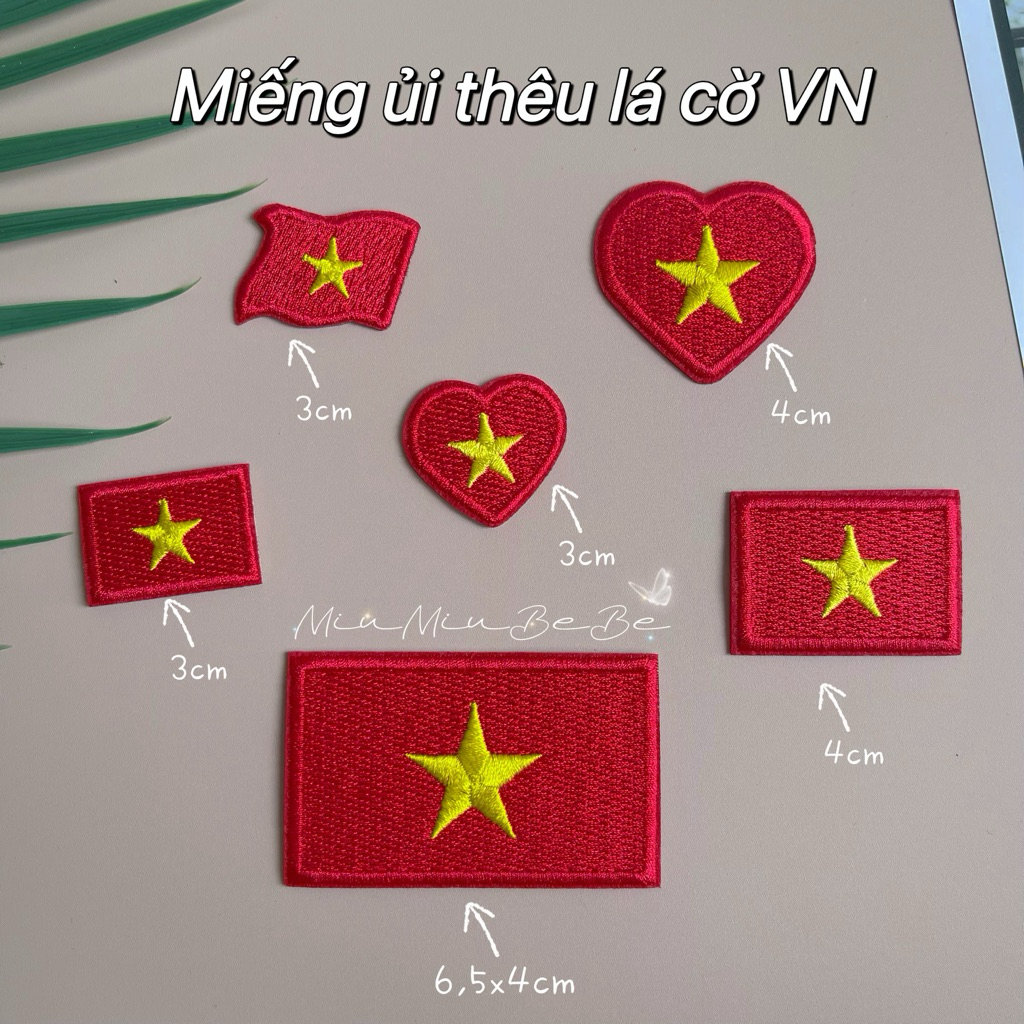 [ IRONING PATCH ] RED FLAG YELLOW STAR VIETAM FLAG