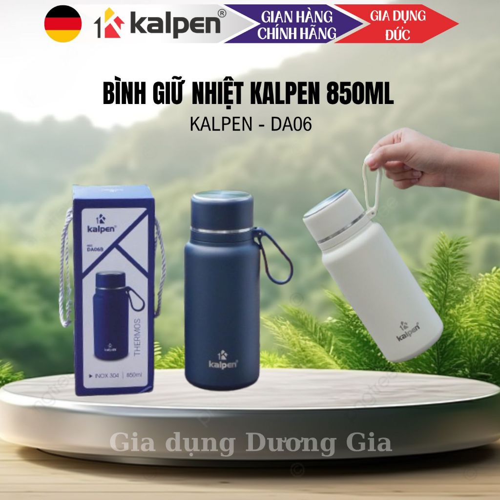 กระติกน้ําร้อนร้อนและเย็นขนาดกะทัดรัด 850ml Kalpen DA06