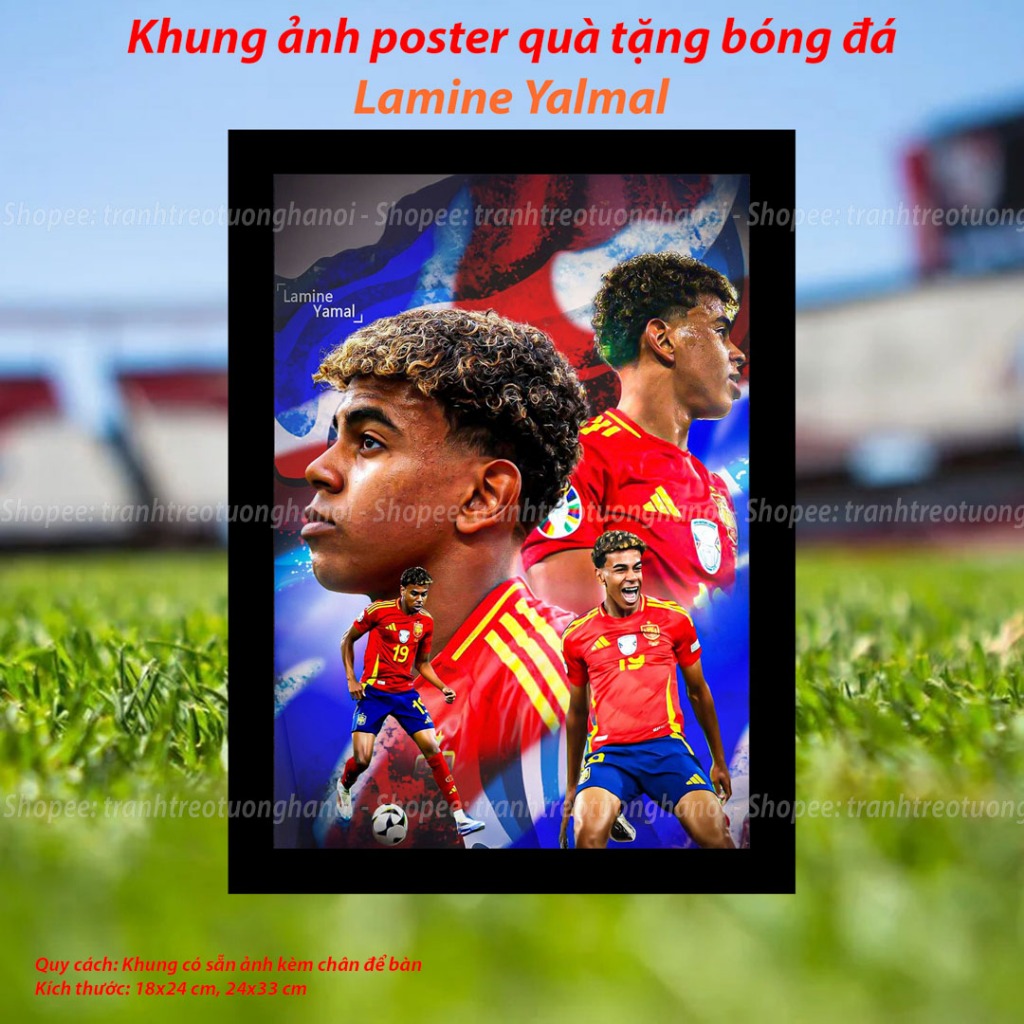 เฟรมนักฟุตบอล Lamine Yamal Decor Work Space ของขวัญ