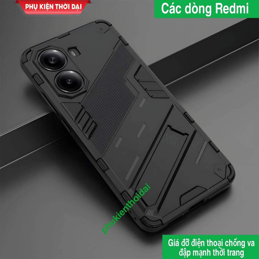Redmi Turbo 4 / Turbo 4 Pro / Turbo 3 / Poco F6 / F7 / X7 Pro iron man ver 2 เคสกันกระแทกพร้อมขาตั้ง