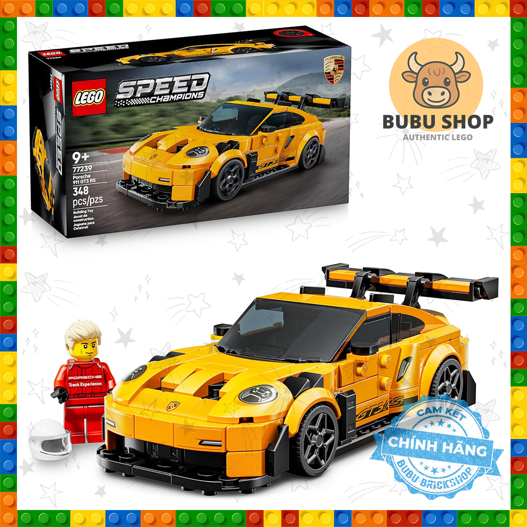 Lego Speed Champions - Porsche 911 GT3 RS - Lego Puzzle Set Porsche 911 GT3 RS Racing Car
