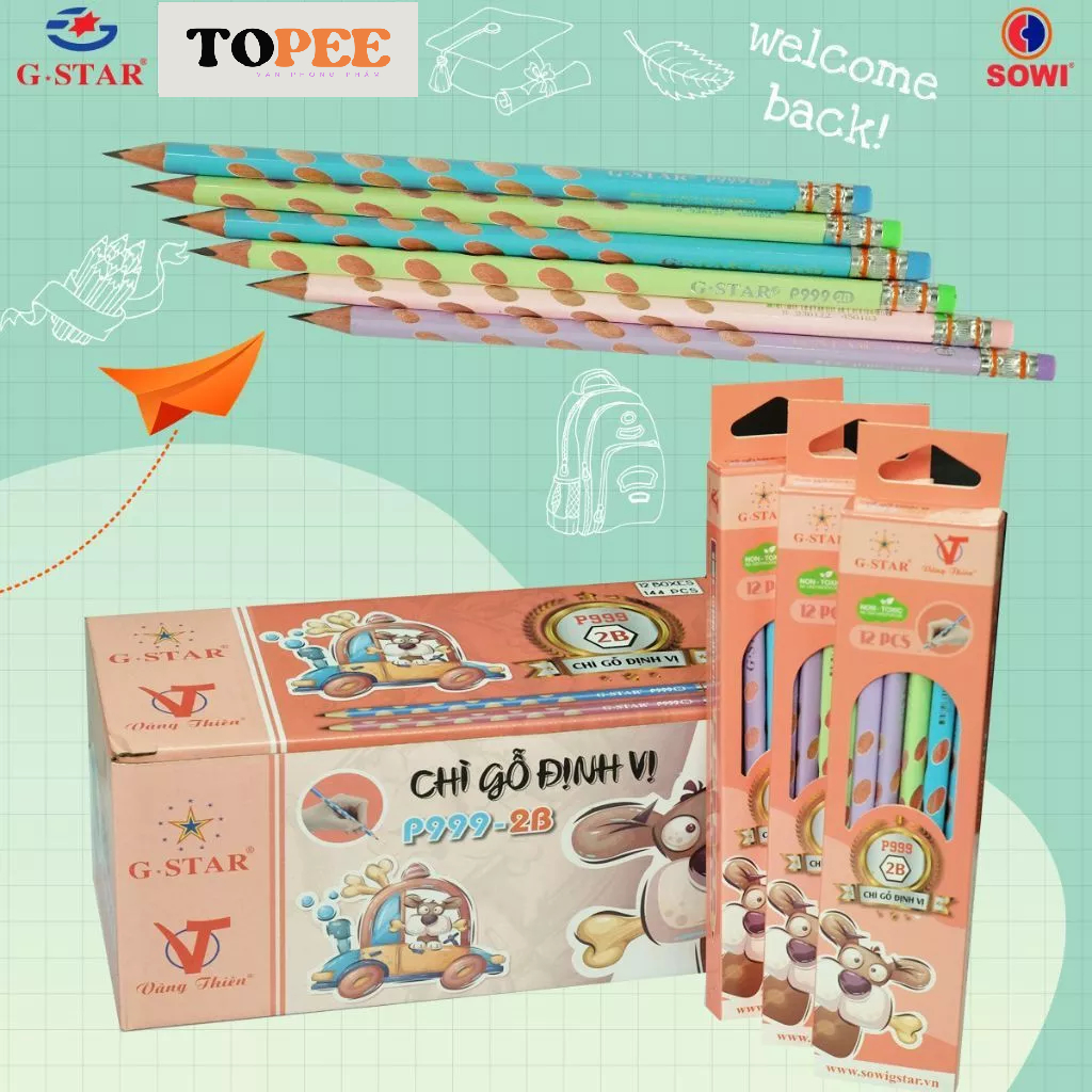 [P999] กล่อง 12 ของแท้ 2B G-Star/ Gstar P 999 จับตําแหน่งดินสอช่วยถือปากกาในแก้ไขท่าทางโดยไม่ต้องมือ