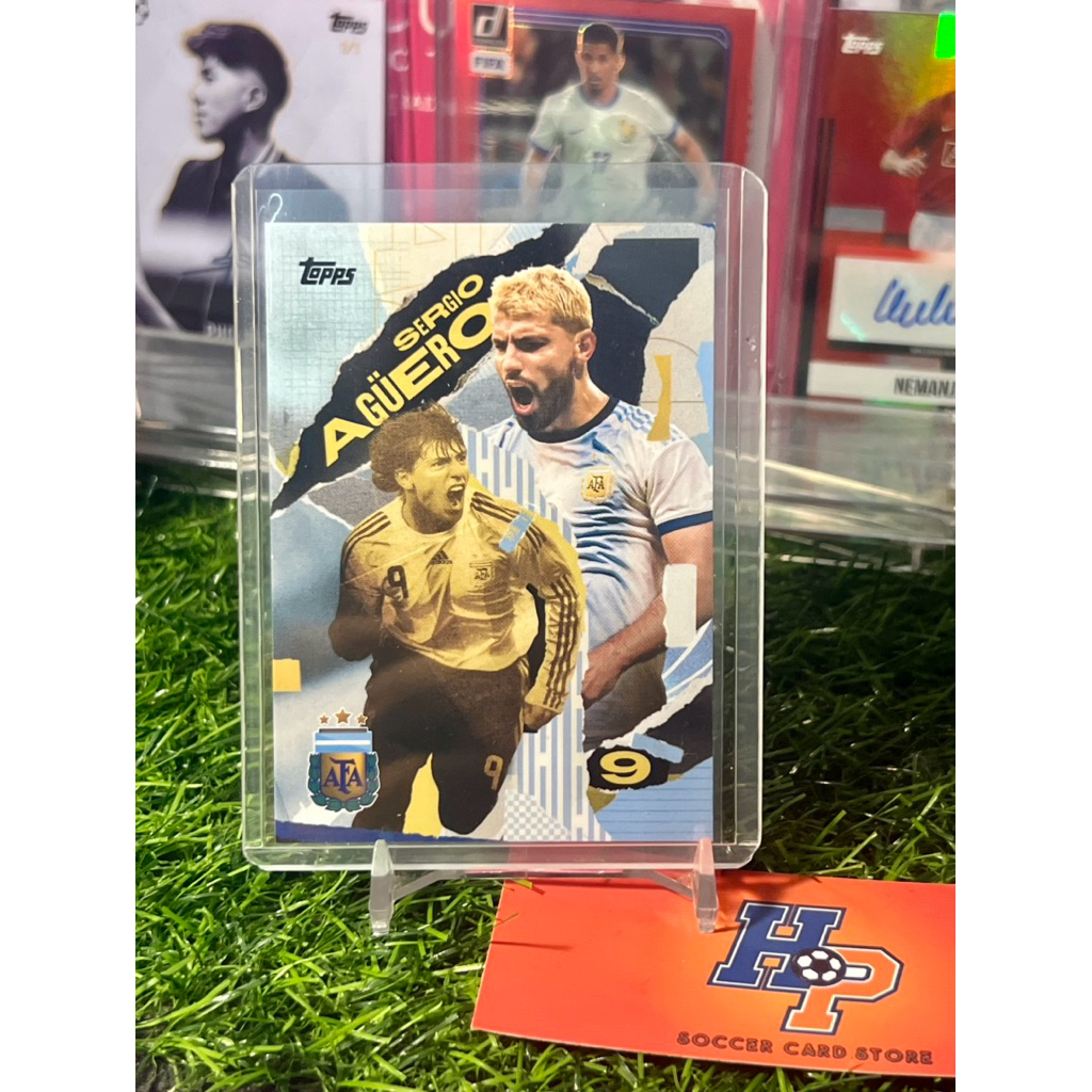 Sergio Aguero First Goal Topps Argentina Team Set 2024/25 การ์ดฟุตบอล