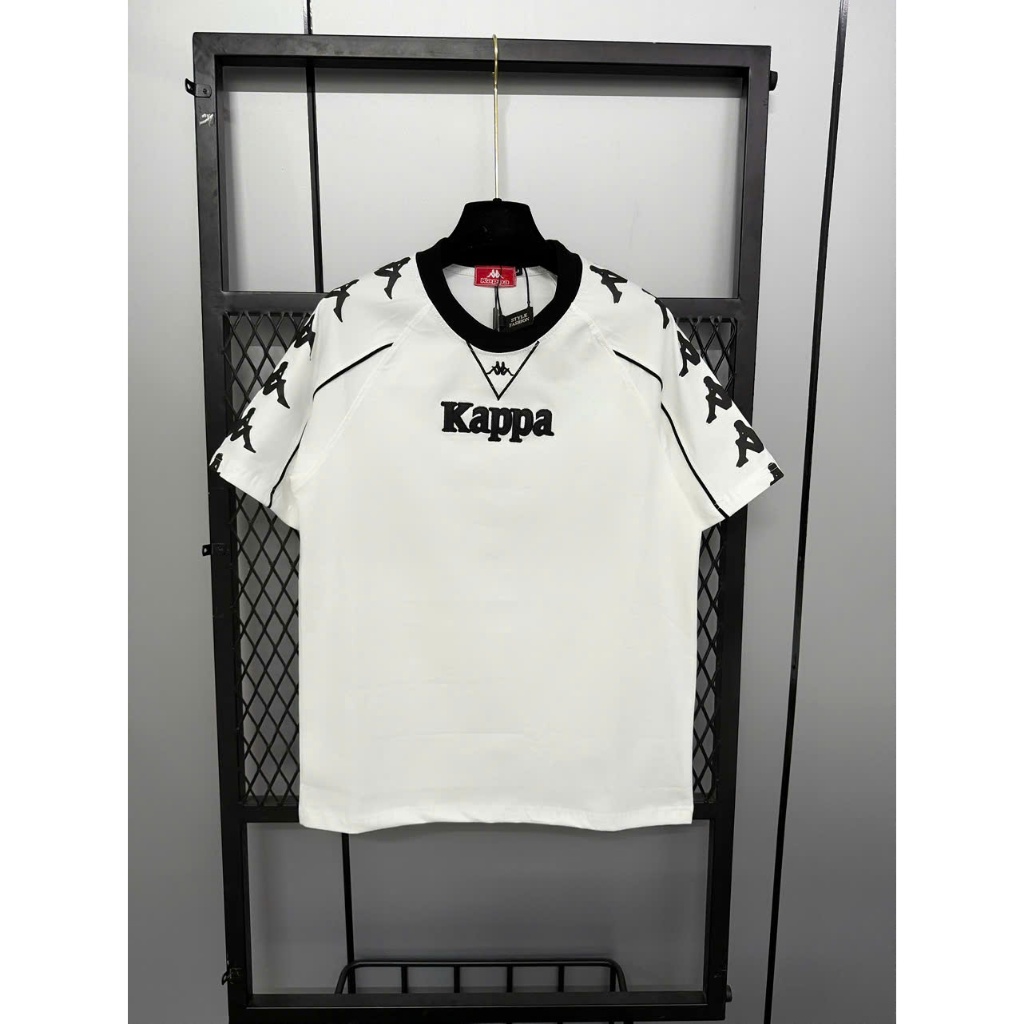 เสื้อยืดผู้ชายรุ่นใหม่ปักลายหนัง KAPPA ผ้าคอตตอนยืดนุ่มเนียนแฟชั่นอ่อนเยาว์หรูหรา