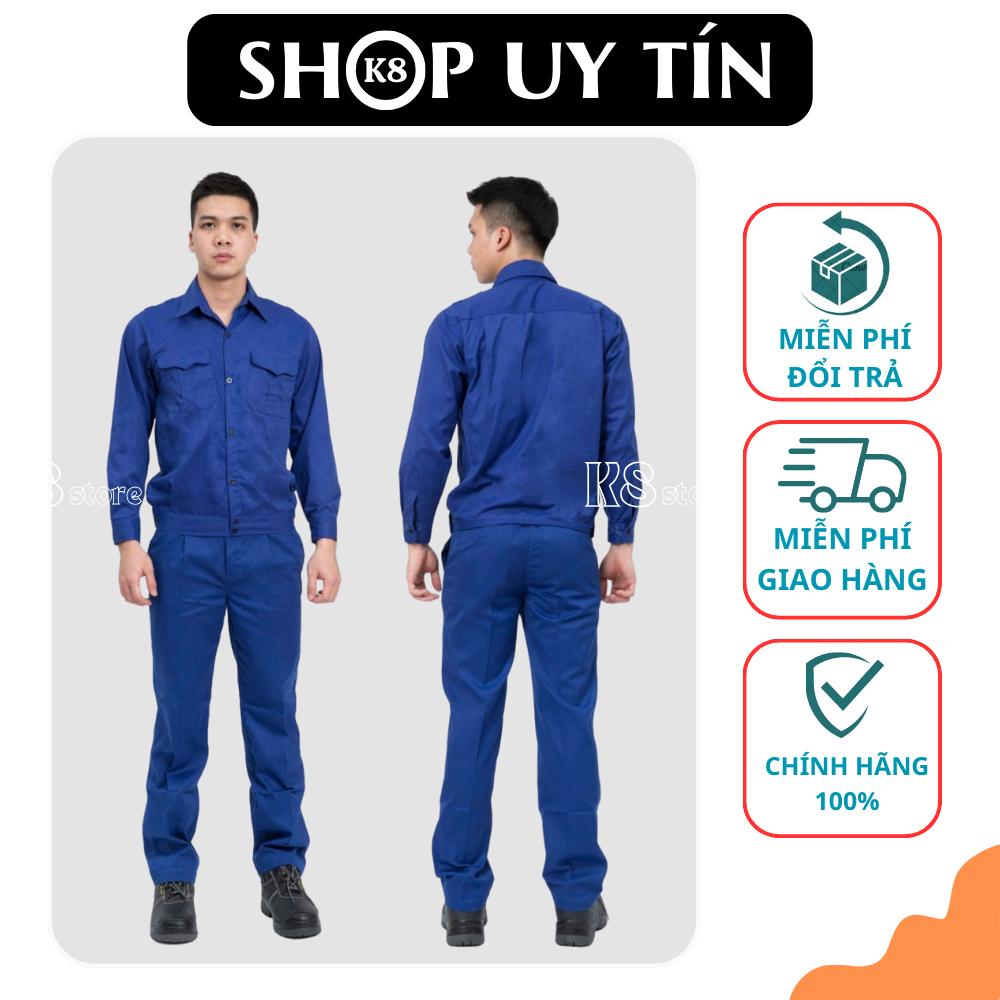 ชุดป้องกันทํางานของแท้ K8 รหัส K081 ผ้าสีกากี Cool Blue Joint Venture