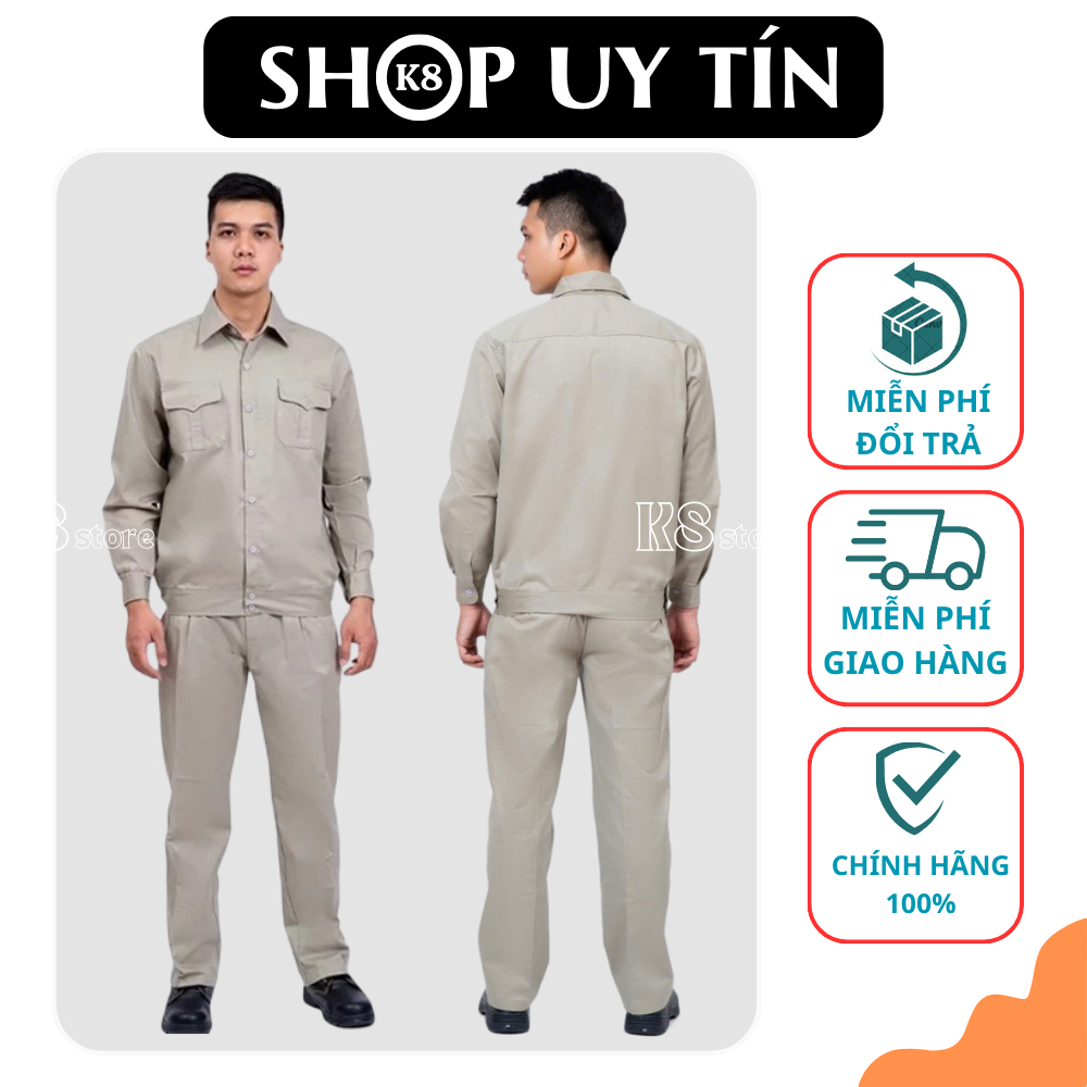 ชุดป้องกันทํางาน Joint Venture Khaki สีเทา K8 รหัส K06 – ทนทาน เย็นสบาย