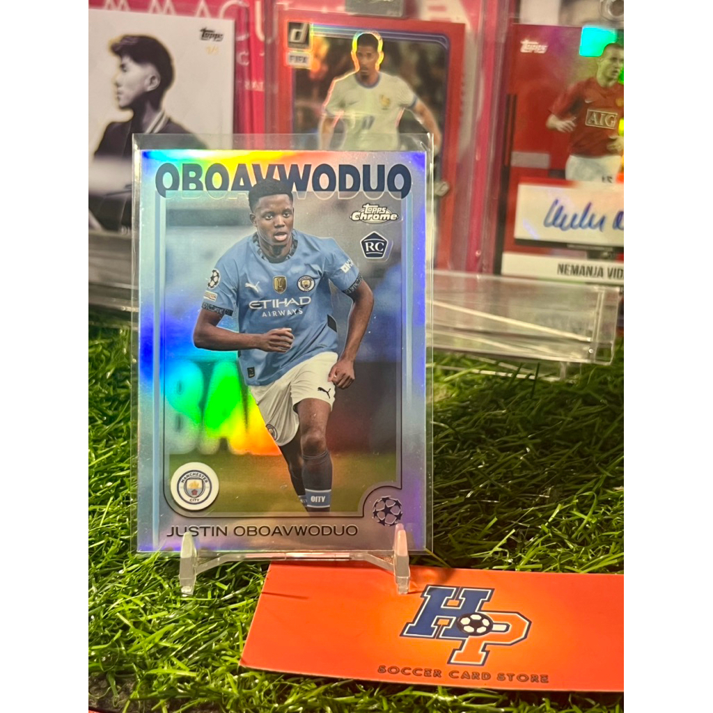 Oboavwodou Refractor Topps Chrome UCL 2024/25 การ์ดฟุตบอล