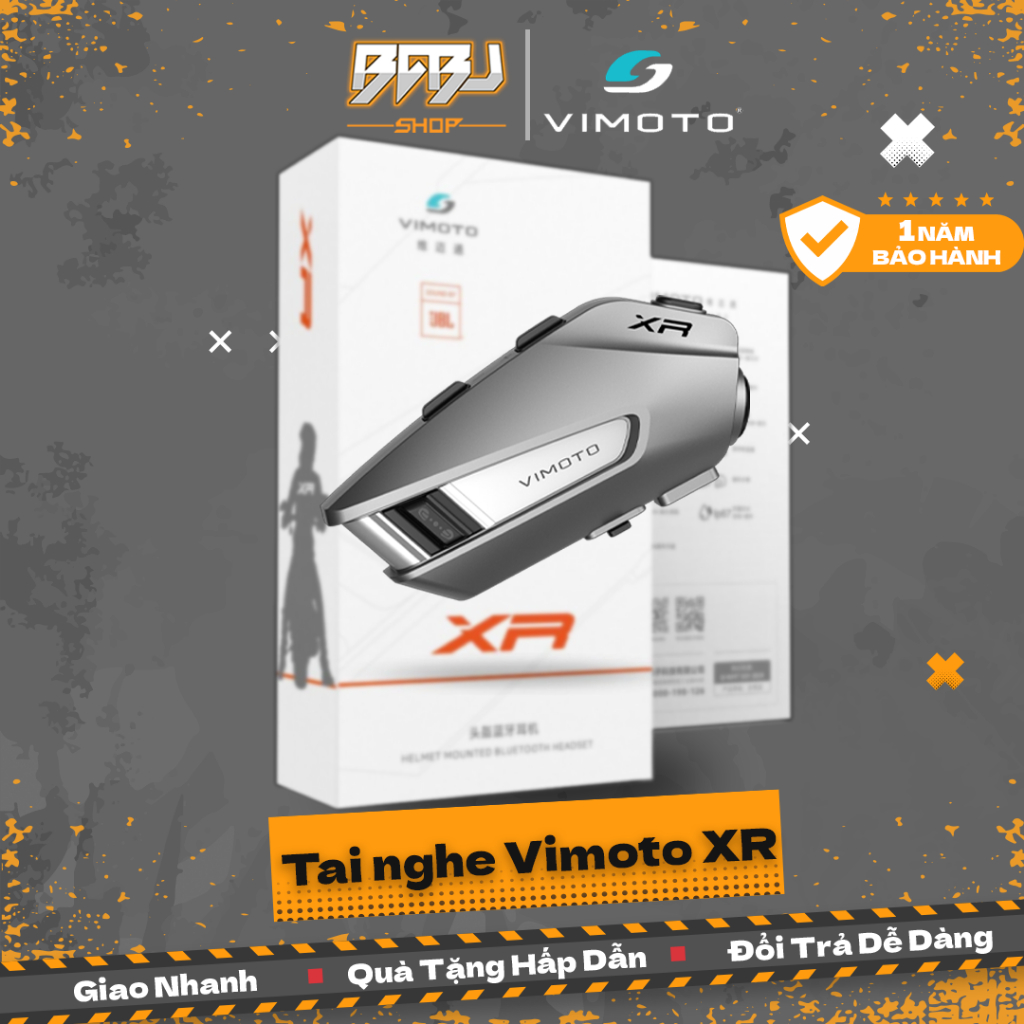 [ใหม่.2026] VIMOTO XR V10X V10S Intercom Bluetooth Walkie Talkie ชุดหูฟังลําโพง JBL