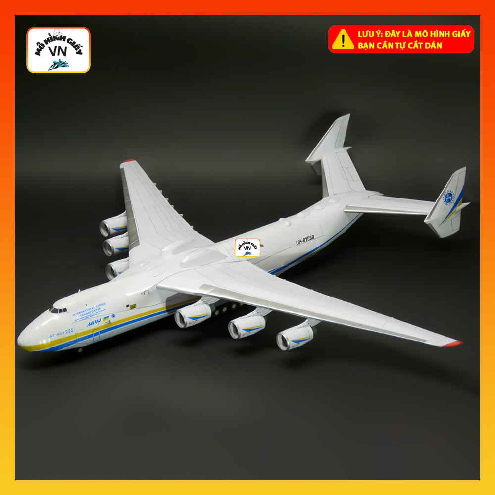 Antonov An-225 Miya Transport Plane Assembly Paper รุ่น - MohinhgiayVN