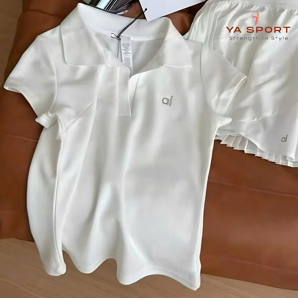 REAL PHOTOS AL0 เสื้อกีฬาคอปกโปโล – เสื้อดองบอล YS41W Polite หรูหรา ดีไซน์สบายสําหรับผู้หญิง YASPORT