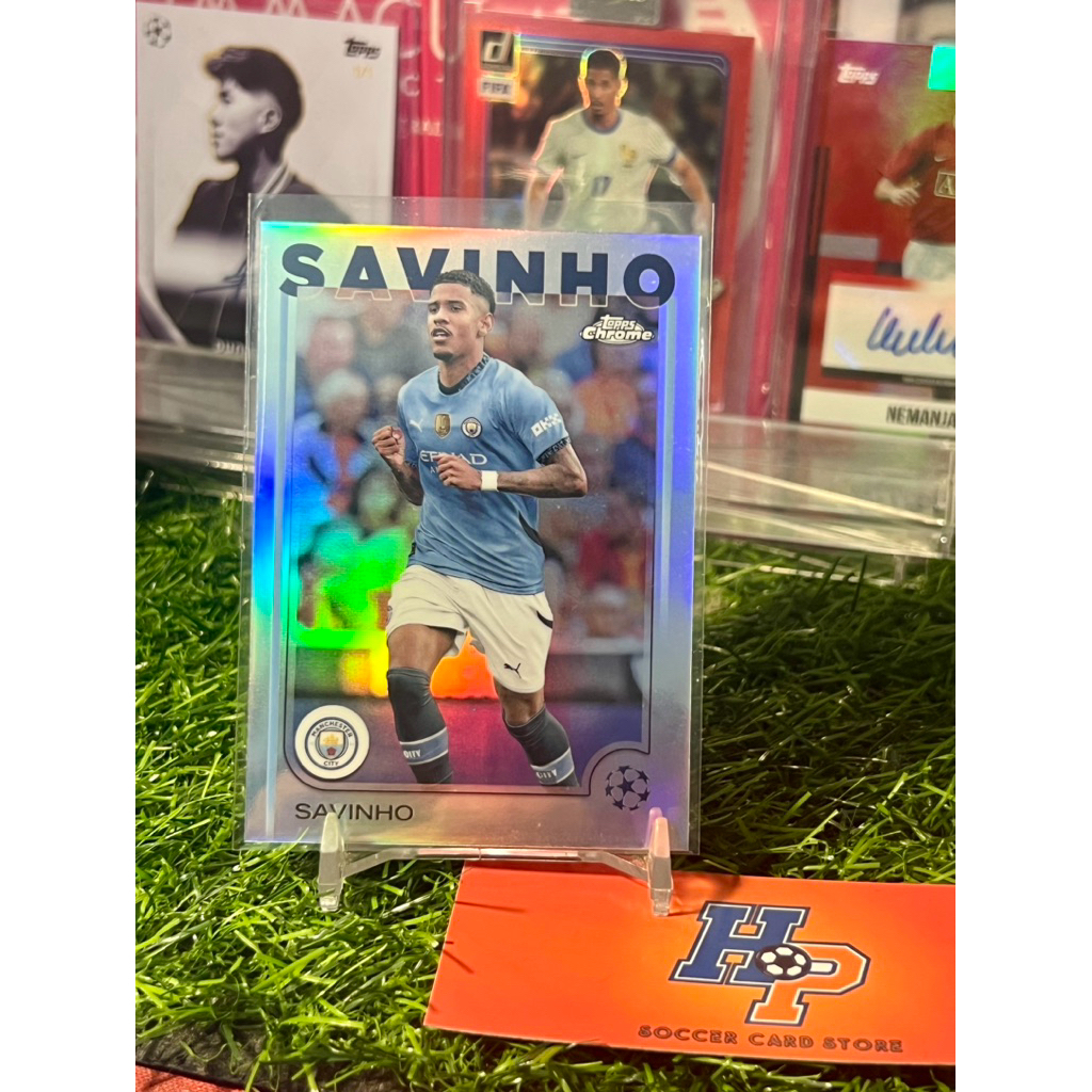 Savinho Refractor Topps Chrome UCL 2024/25 การ์ดฟุตบอล