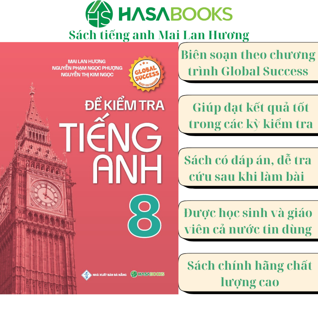 หนังสือ - English Test 8 Global Success - Mai Lan Huong