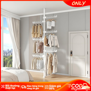 ONLY Cây Treo Quần Áo Thông Minh Kệ Gắn Tường Giàn Phơ Giá Treo Quần Áo Theo Điều Chỉnh Độ