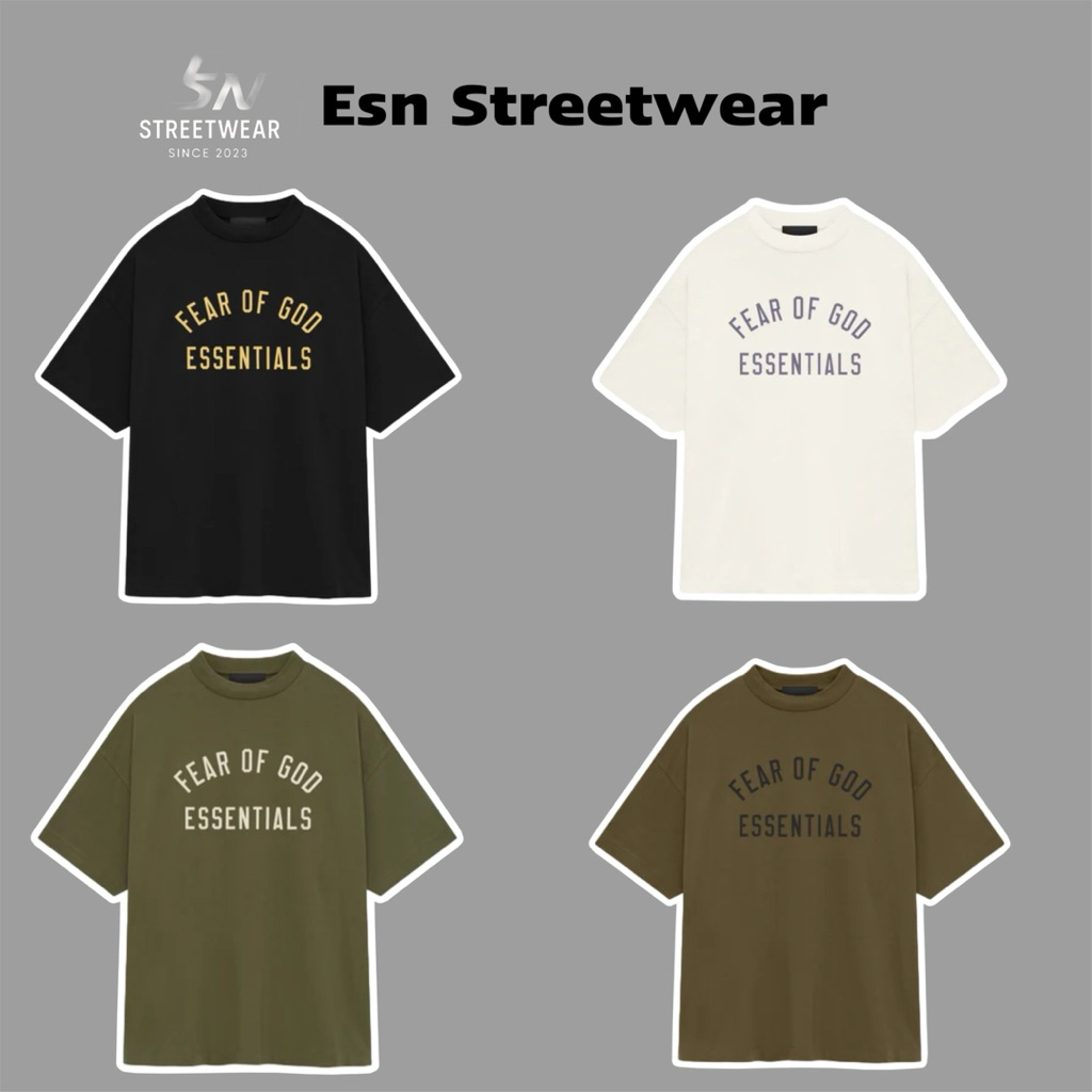 [ของแท้] Tee Essentials Fear Of God Classic Jersey SS24 เสื้อยืด Essentials ของแท้