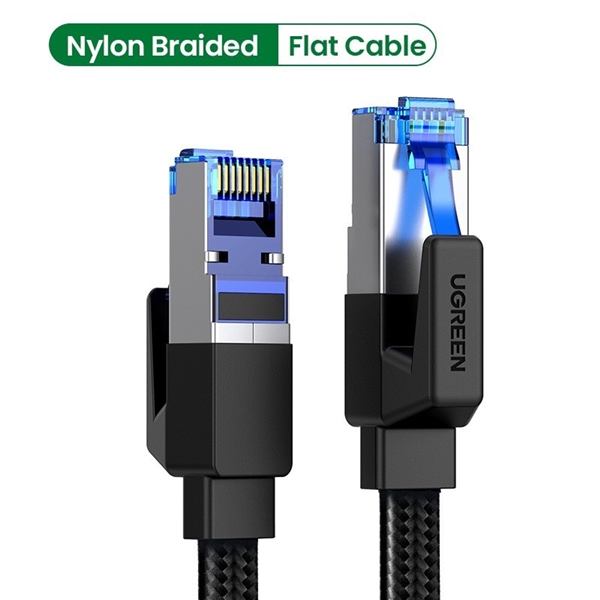 Ugreen สายเคเบิลเครือข่าย cat8 สําเร็จรูป 1 ม. 40169 ความเร็ว 40gbs