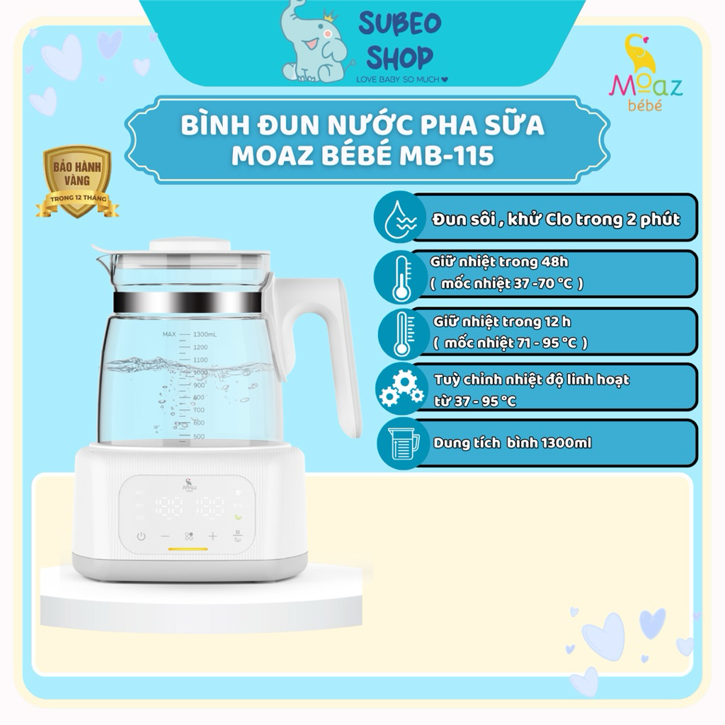 MOAZ BÉBÉ MB-115 MILK WATER BOTTLE COMPACT - DELICATE - PROFESSIONAL STANDARD MILK MIXER