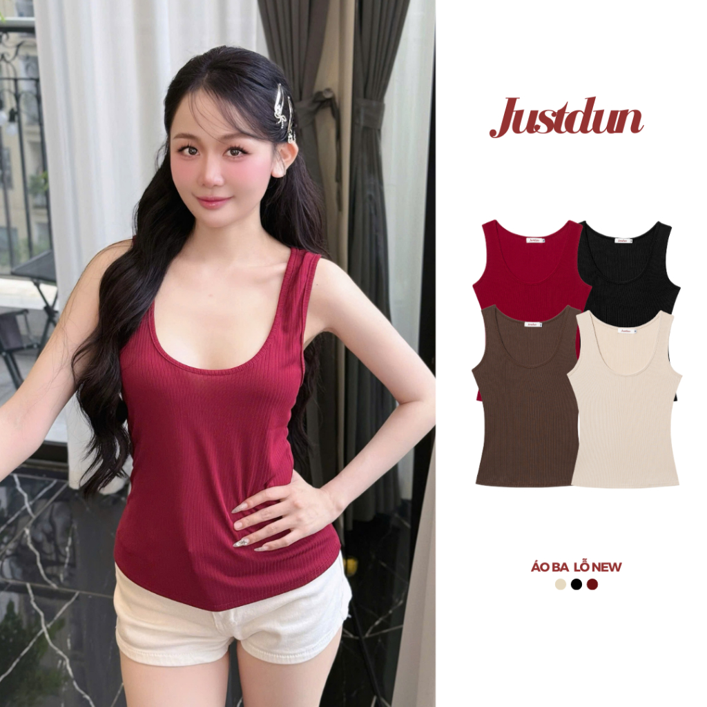 JUSTDUN 4A เสื้อกล้ามจั๊มทรงหลวม