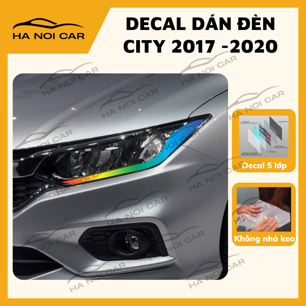 City 2017 - 2020 รูปลอกไฟ สติ๊กเกอร์ไฟแต่งรถ