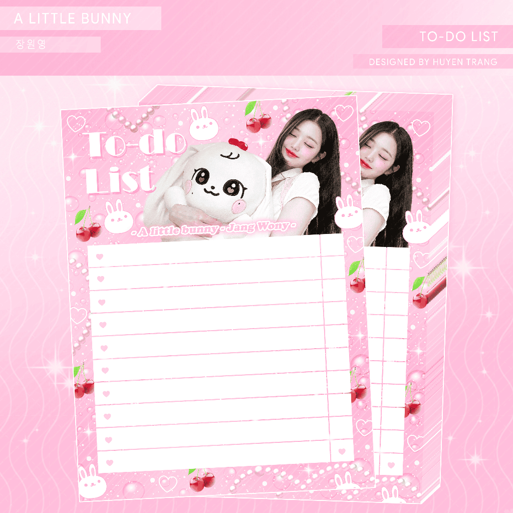 (ของสะสม) ชุดโน้ต/โน้ตไร้กาว Wonyoung 100 ชิ้น – Hardworking Butter