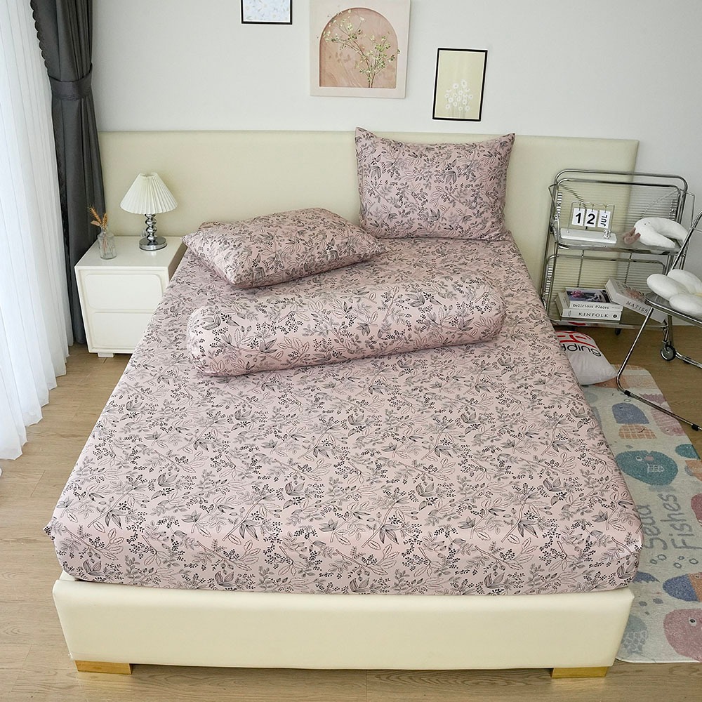 REE เครื่องนอน Tencel ผ้าปูที่นอนและปลอกหมอนไมโครไฟเบอร์ ผ้าปูที่นอนทุกขนาด 1m2, 1m4, 1m6, 1m8 TEN45