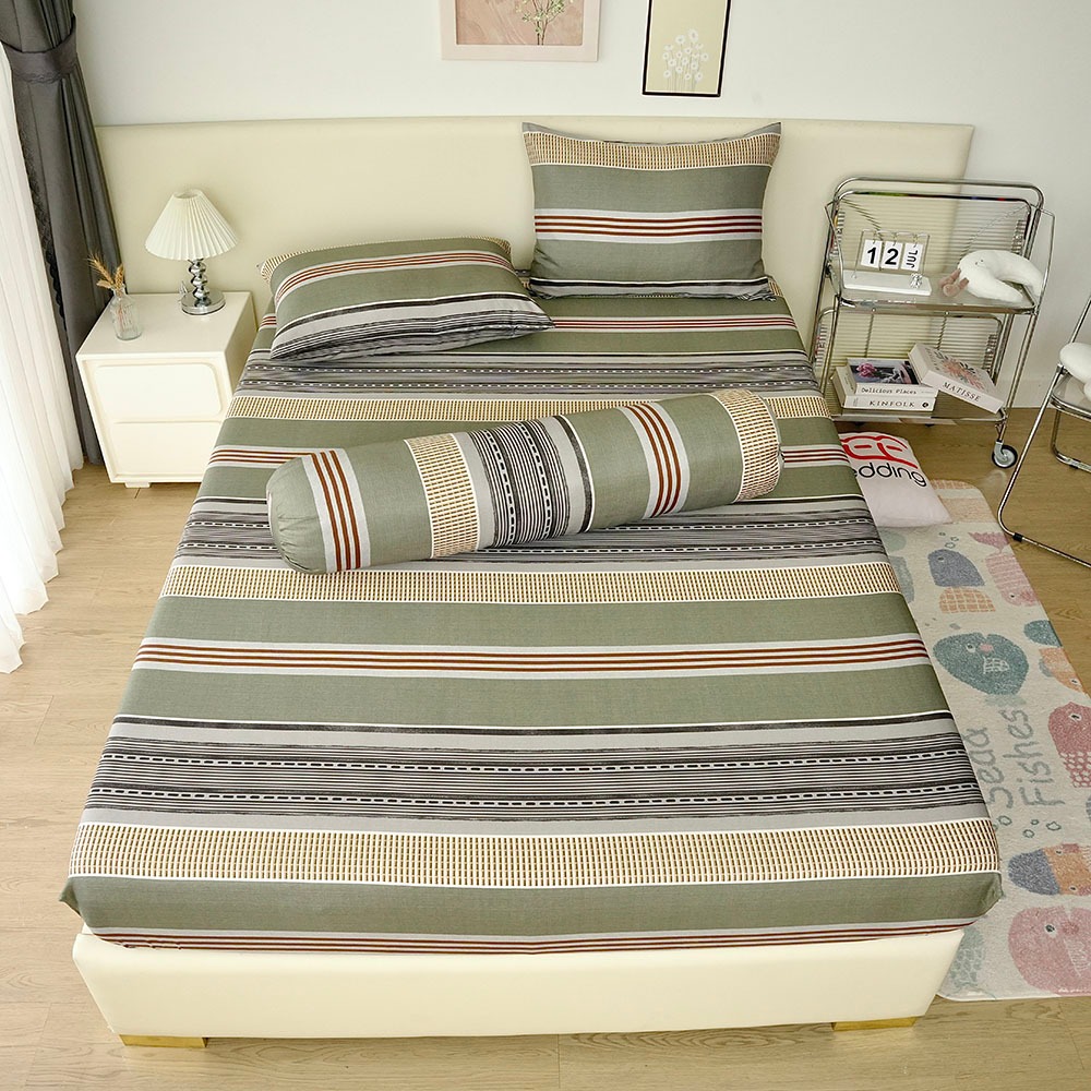 REE เครื่องนอน Tencel ผ้าปูที่นอนและปลอกหมอนไมโครไฟเบอร์ ผ้าปูที่นอนทุกขนาด 1m2, 1m4, 1m6, 1m8 TEN45