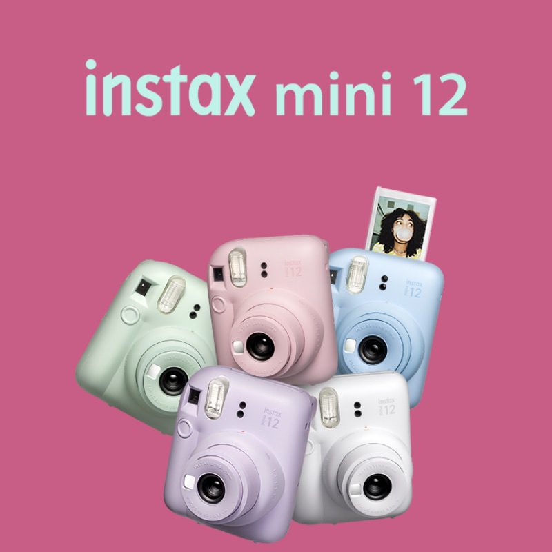 Instax mini 12 พร้อมเคสด้านใน