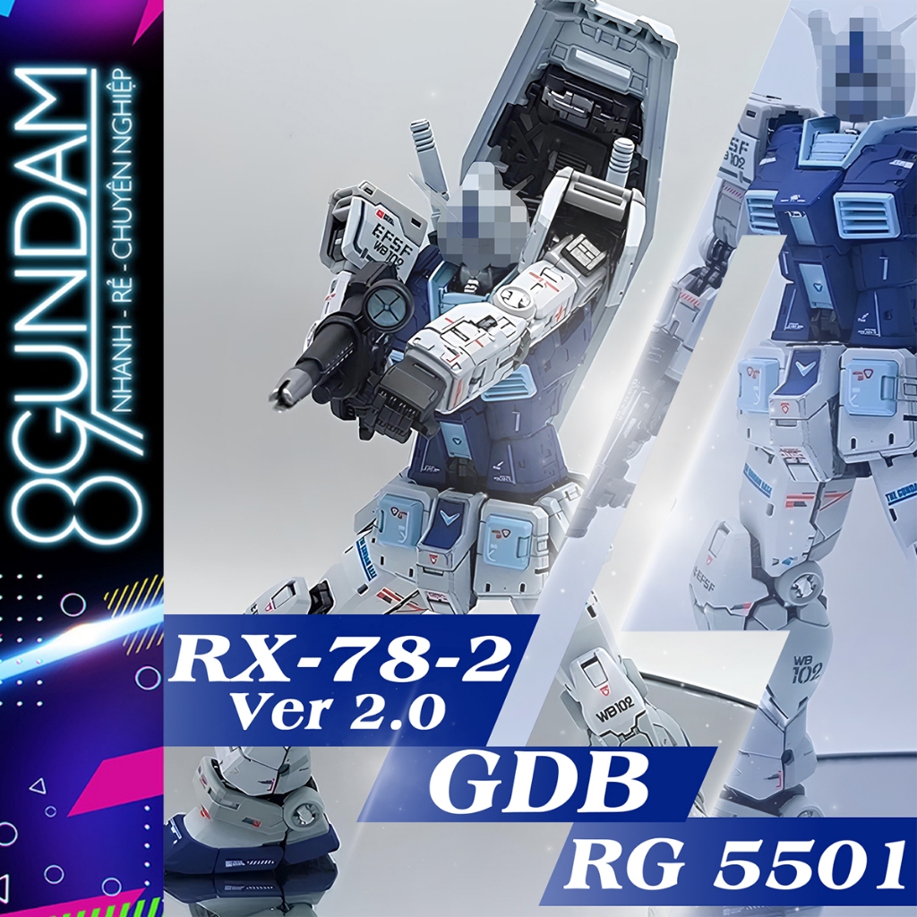 RG 5501 Rx-78-2 Ver 2.0 Assembly Model (GUNDAM BASE COLOR) - Changlong
