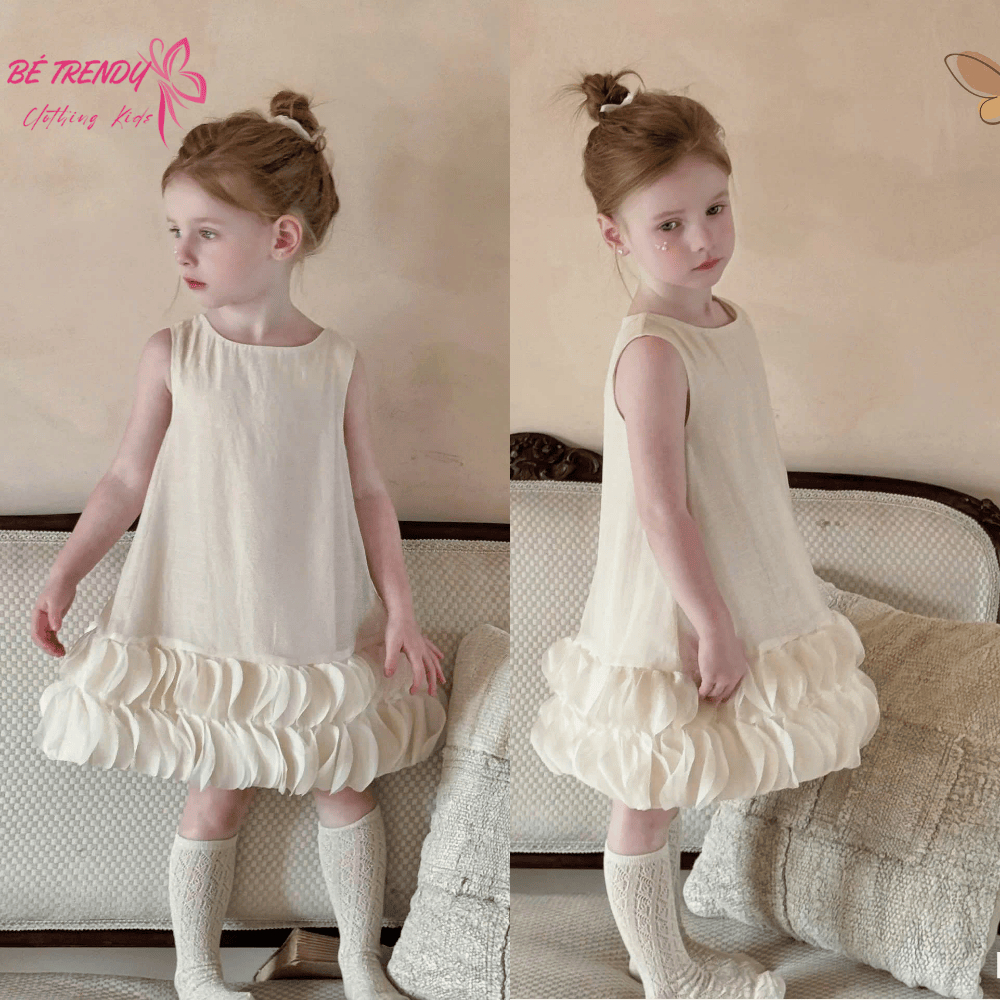 [BeTrendy] Girls Princess Party Dress High Quality Vintage Japanese Silk – Nabi Fashion – NB1618