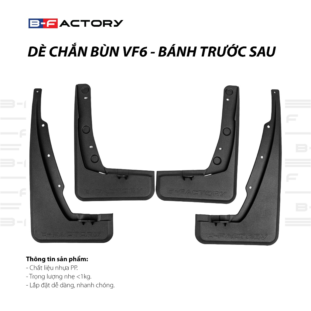 บังโคลนสําหรับ Vinfast VF6 B-Factory - วิดีโอคําแนะนําการติดตั้งอย่างละเอียด