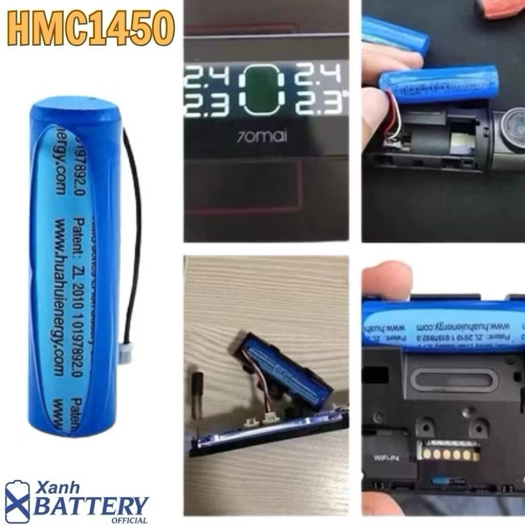 เปลี่ยนแบตแคมแดช 70mai Lite, A500, A500s, Pro และ 70mai TPMS. 2mshop