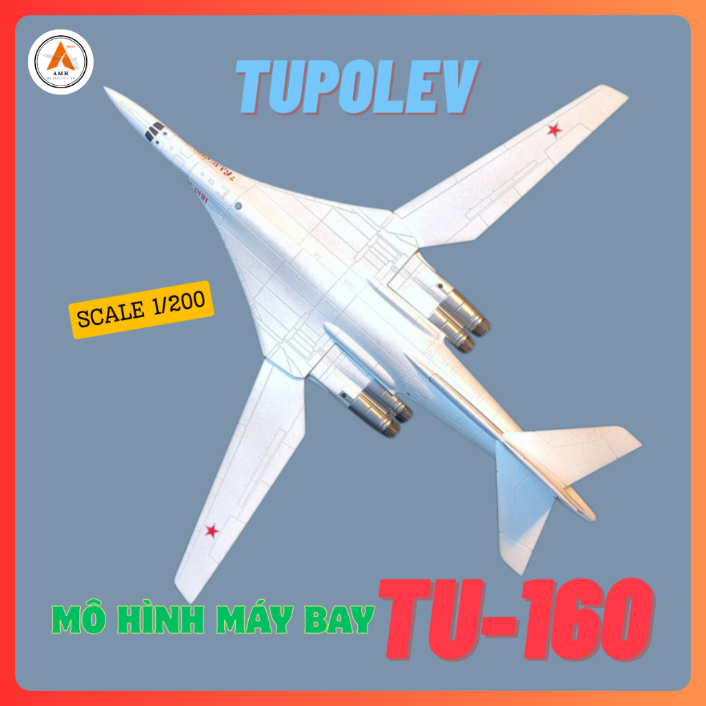 นักสู้โลหะรุ่น TU-160 TL 1/200 แสดงผล