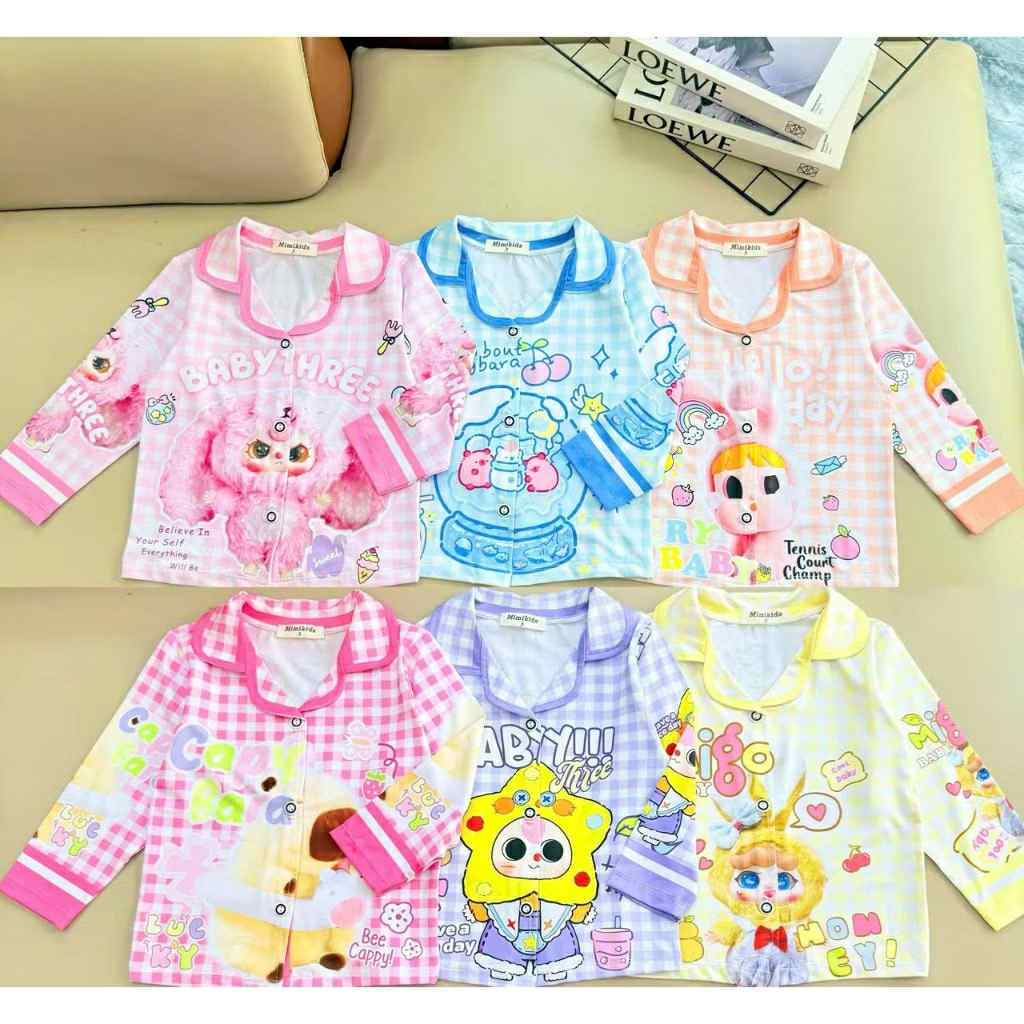 CARTOON COOL PIJAMA SET สําหรับเด็กผู้หญิง