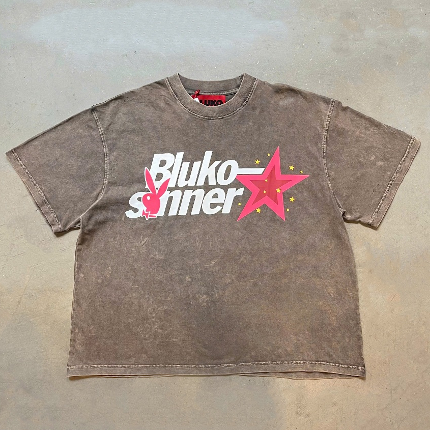 เสื้อยืด Boxy Bluko Sinner