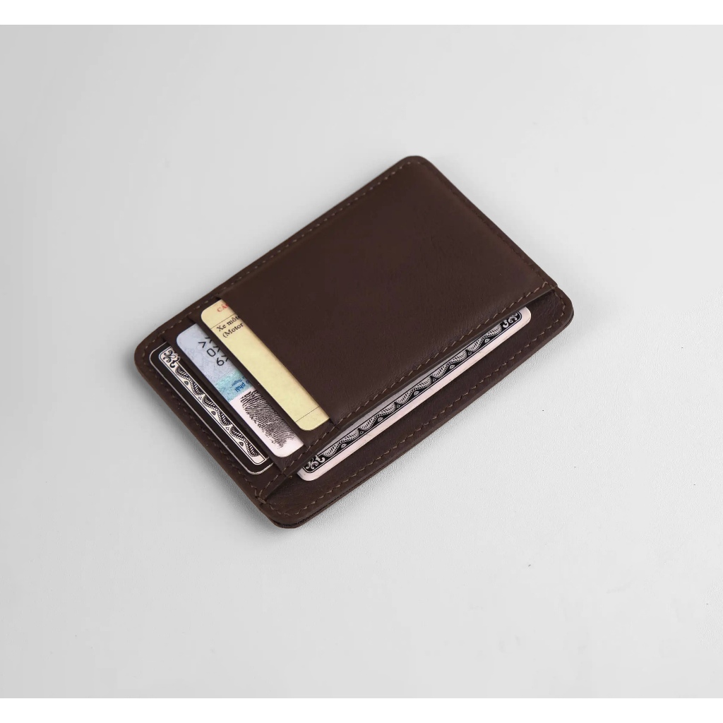 กระเป๋าสตางค์มินิการ์ด KITART หนังวัวอิตาลี บางและเบา 9 ช่องทน RFID สําหรับการ์ดและบัตรวีซ่า