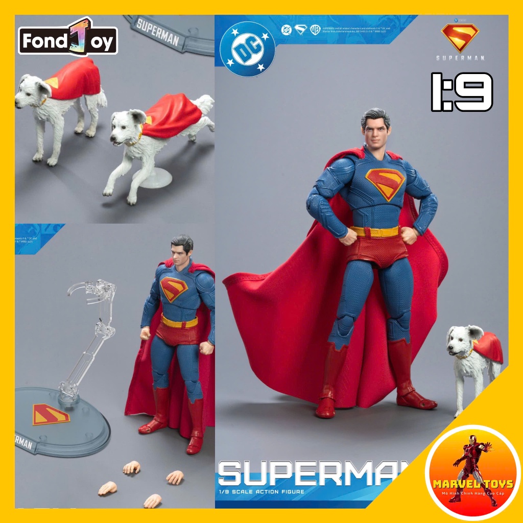 Superman James Gunn DC Fondjoy ของเล่น 1/9 แอ็คชั่นฟิกเกอร์