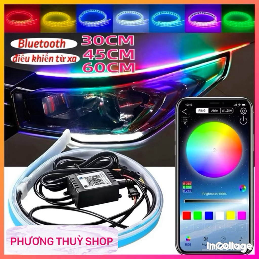 ชุด Audi Led พร้อมการปรับสีผ่าน App สําหรับรถจักรยานยนต์และยานพาหนะไฟฟ้าทุกขนาดร้อนมาก