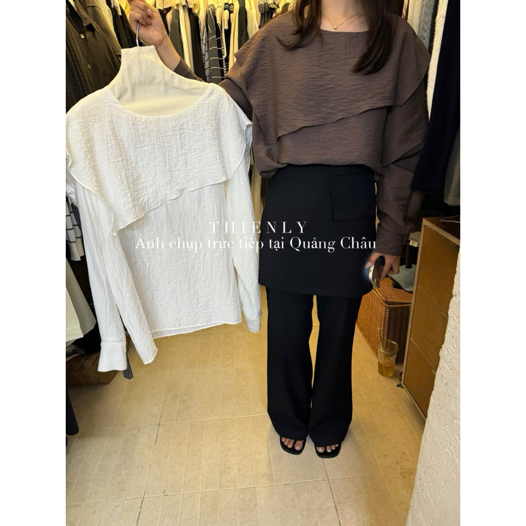 (รูปถ่ายจริง) 029 เสื้อคอไขว้