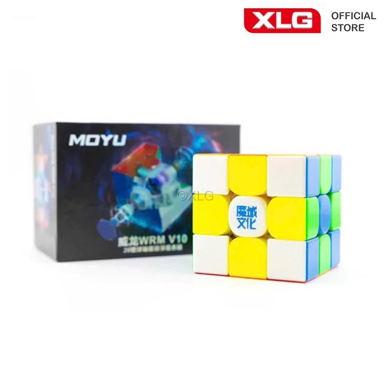 Rubik 3x3 MoYu Weilong WRM V10 แม่เหล็ก 3x3 ไร้สติ๊กเกอร์พร้อมแม่เหล็กคุณภาพสูง