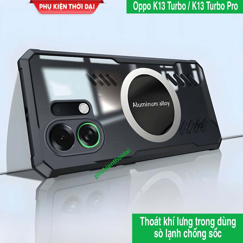 เคส Oppo K13 Turbo / K13 Turbo Pro / K15 Pro / K15 Pro+ ใช้ช่องระบายอากาศเย็นและดูดซับแม่เหล็กกันกระ