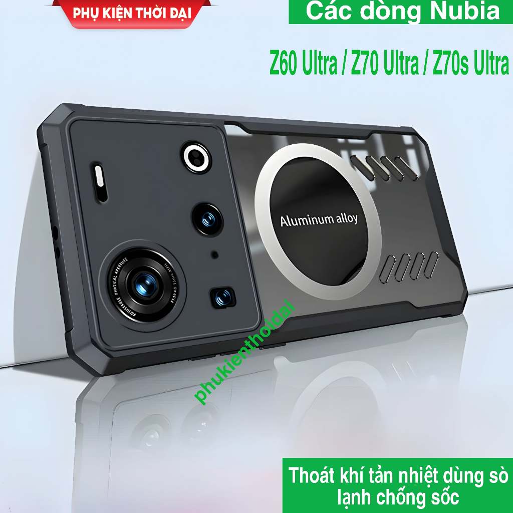 เคส Nubia Z70 Ultra / Z70s Ultra / Z60 Ultra / Z80 Ultra พร้อมช่องระบายอากาศและการกระจายความร้อนโดยใ