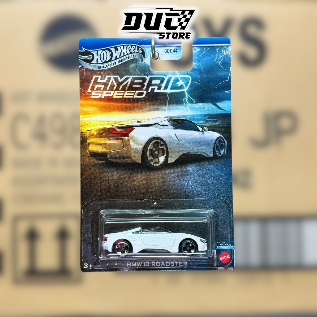 รถโมเดล Ducstore JCB76 Hot Wheels BMW i8 Roadster - Hybrid Speed Series (2025)