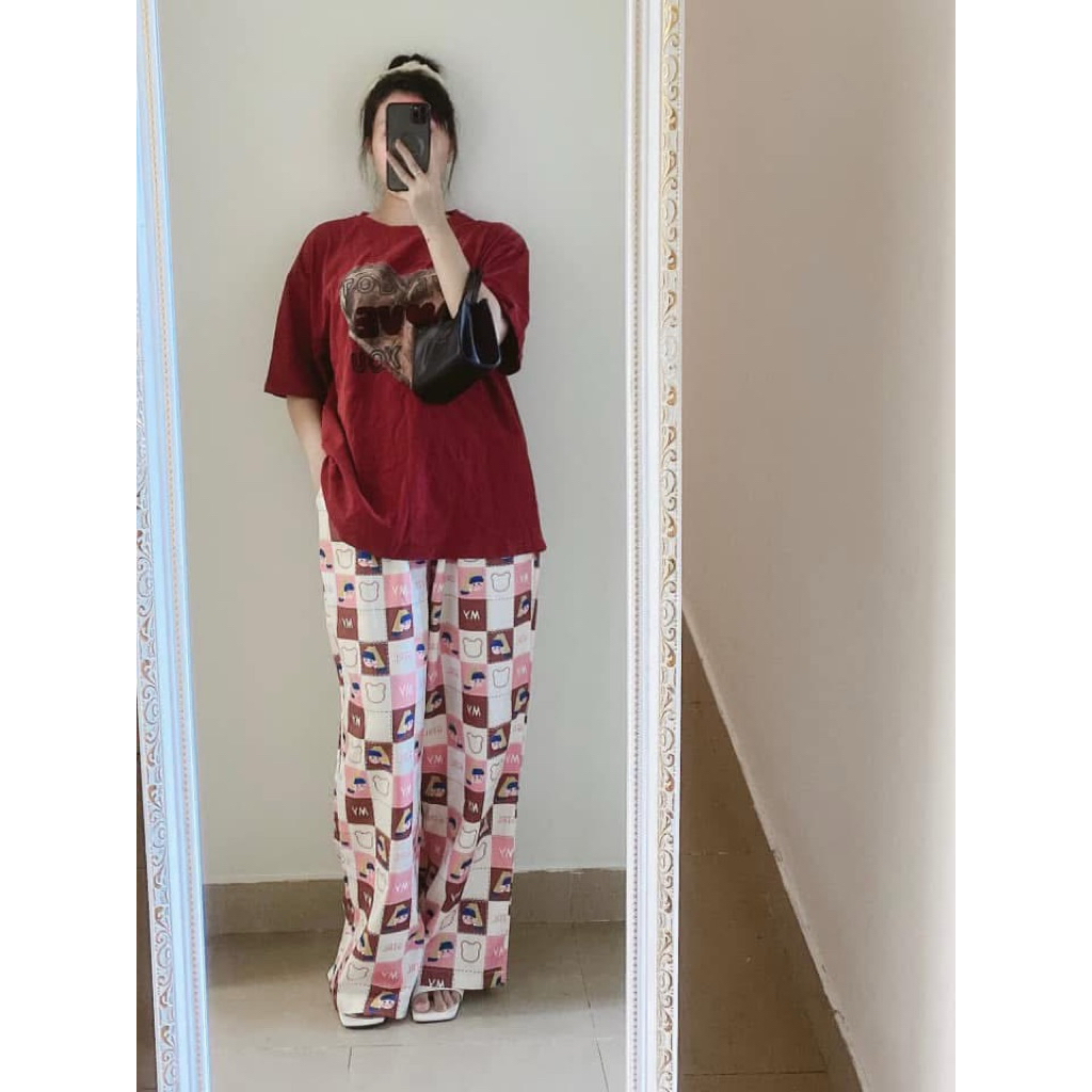 QC Pass กางเกงวอร์มผ้าไหม