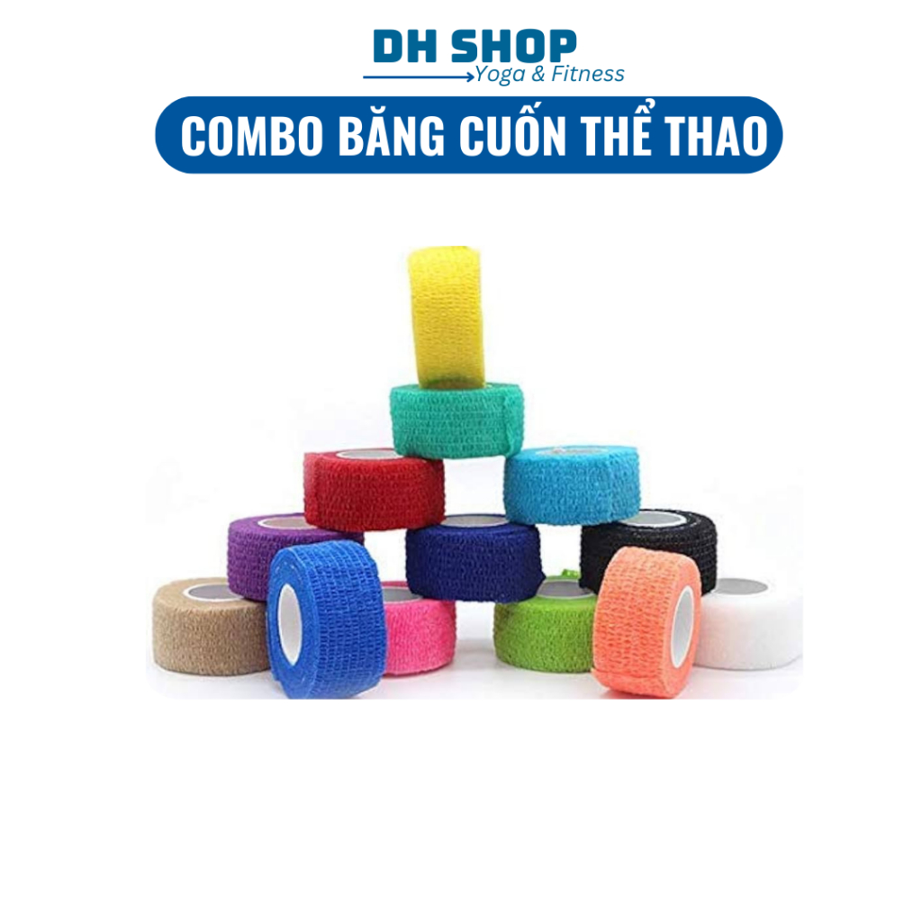 [Combo 1 กล่อง 24 ม้วน] เทปกีฬา เทปกีฬา Latex DH SHOP