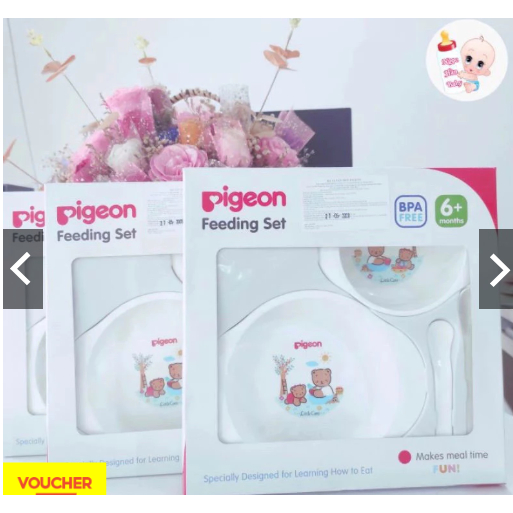 ชุดชามและช้อนฝึกหัด Mini Pigeon