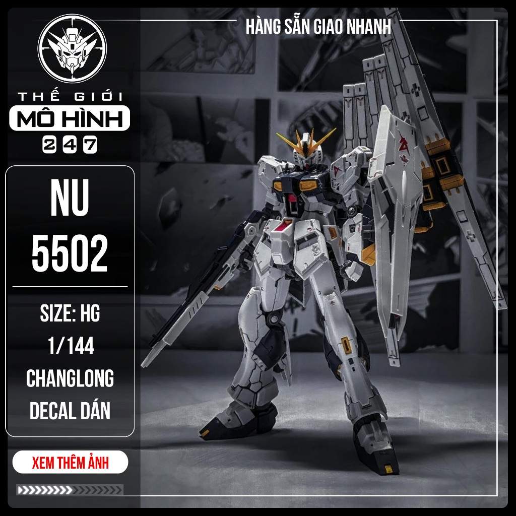 โมเดลประกอบ 5502 Changlong RG Rx-93 Nu 1/144