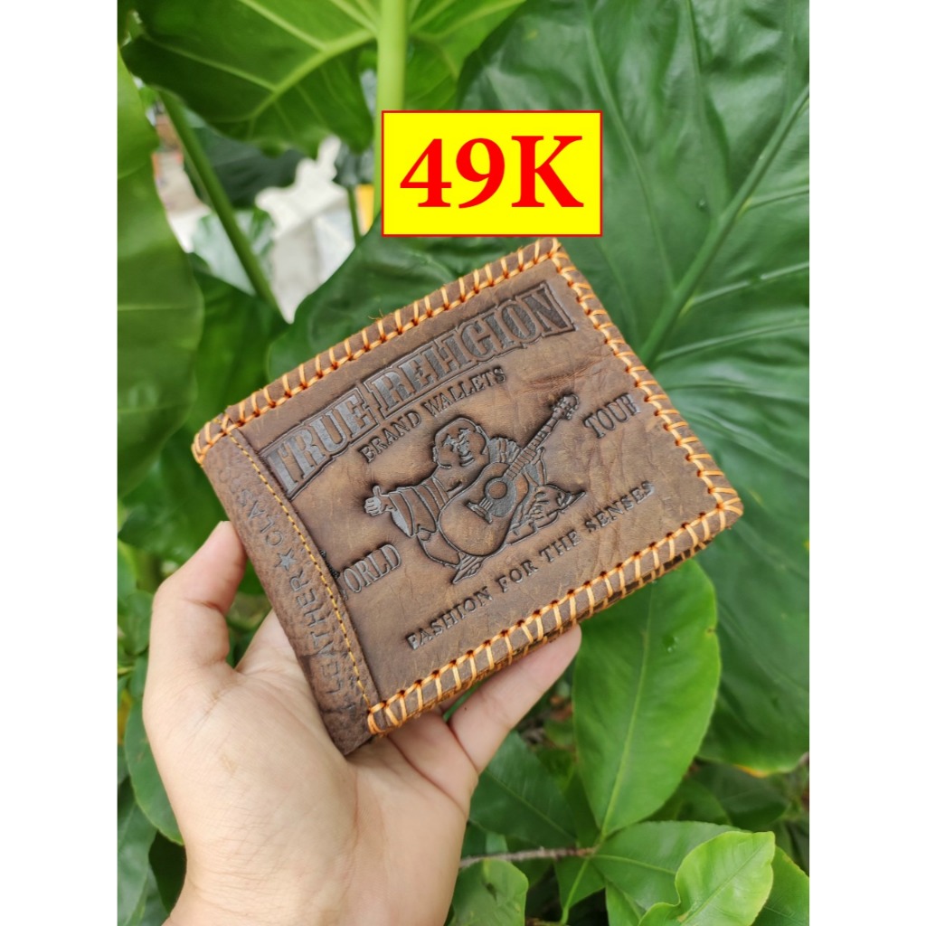 Ong Dia Border กระเป๋าสตางค์ผู้ชายหนังวัวพิมพ์ลาย 3D - VN001 - Yukata