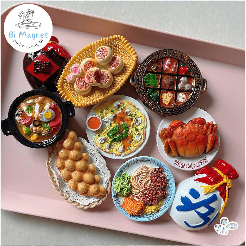 [AVAILABLE] ตู้เย็น Magnet Resin Hong Kong Beijing Cuisine ของที่ระลึก China Travel