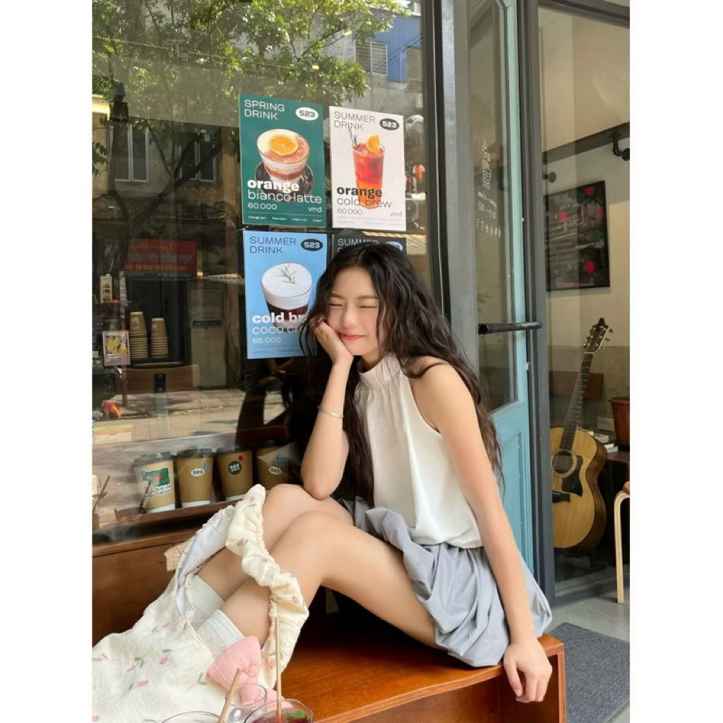 [PASS] PEKO HELLO - เสื้อชั้นในสตรีสีขาวปักโบว์น้อย - Riri Top