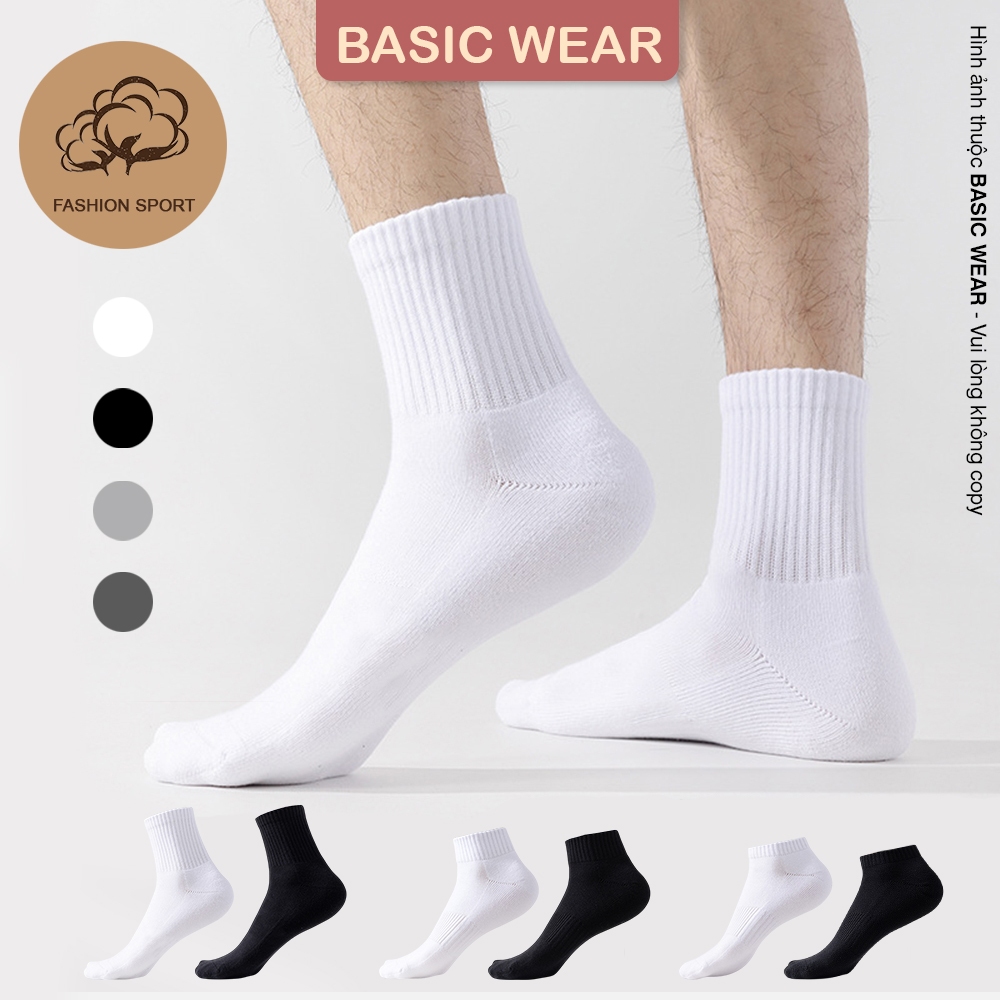 [ผลิตภัณฑ์ SUPERIOR] ถุงเท้ากีฬาคอปกสูงสําหรับผู้ชายผ้าฝ้ายคุณภาพสูงนุ่มระบายอากาศ TSC000