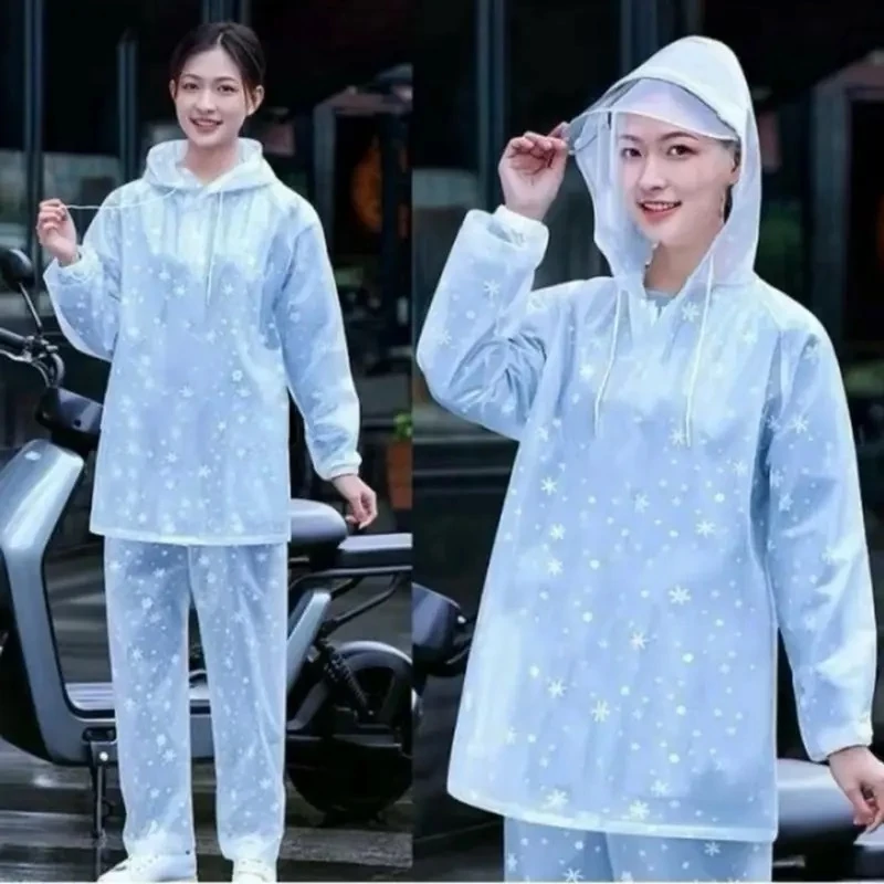 ชุดเสื้อกันฝนเกล็ดหิมะ พลาสติกใส thumbnail 4